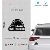 Civil Engineer at Work Vehicle Safety Sign